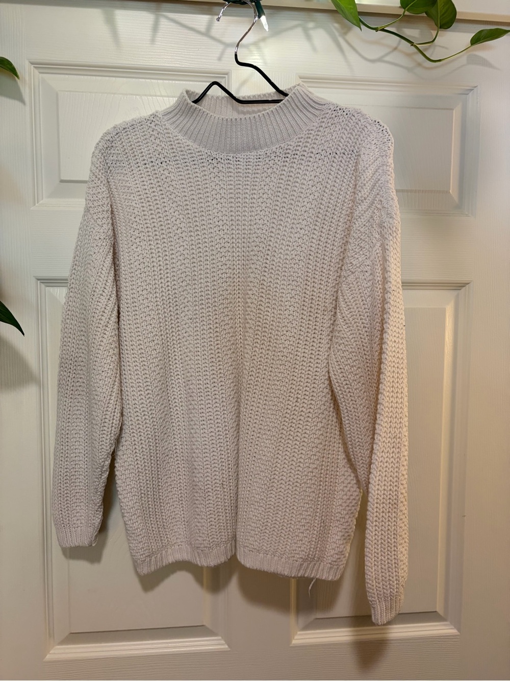 Vintage Bobbie Brooks Cream Crewneck Textured Knit Sweater